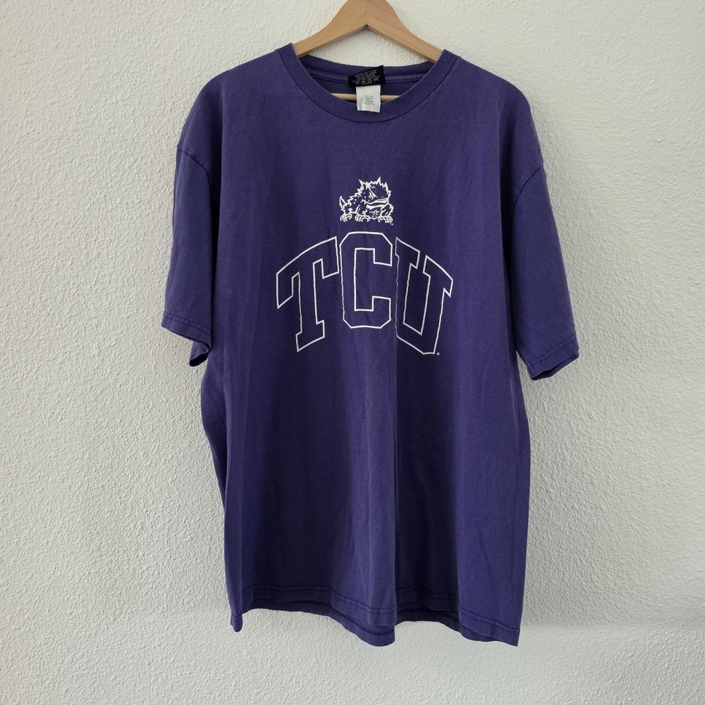 TCU Horned Frogs T-Shirt XL JanSport Vintage Purple NCAA Texas College